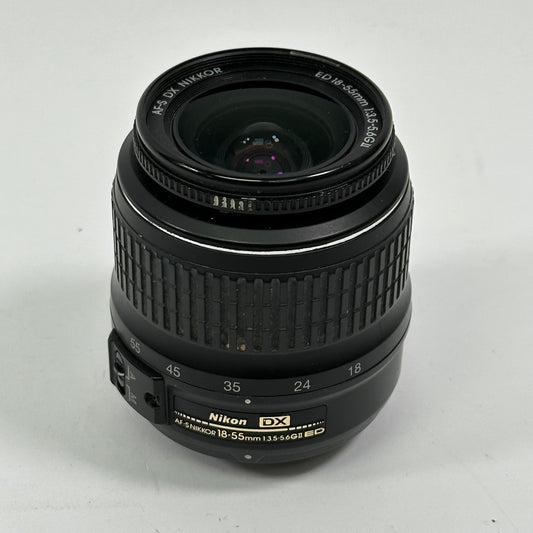 Nikon AF-S DX NIKKOR 18-55mm f/3.5-5.6 G II Auto Lens F