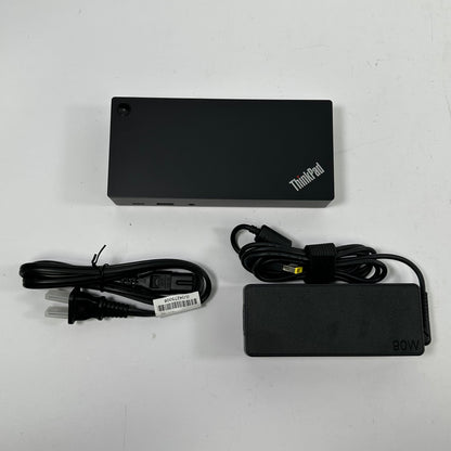 Lenovo ThinkPad USB-C Gen 2 USB-C Laptop Docking Station Black