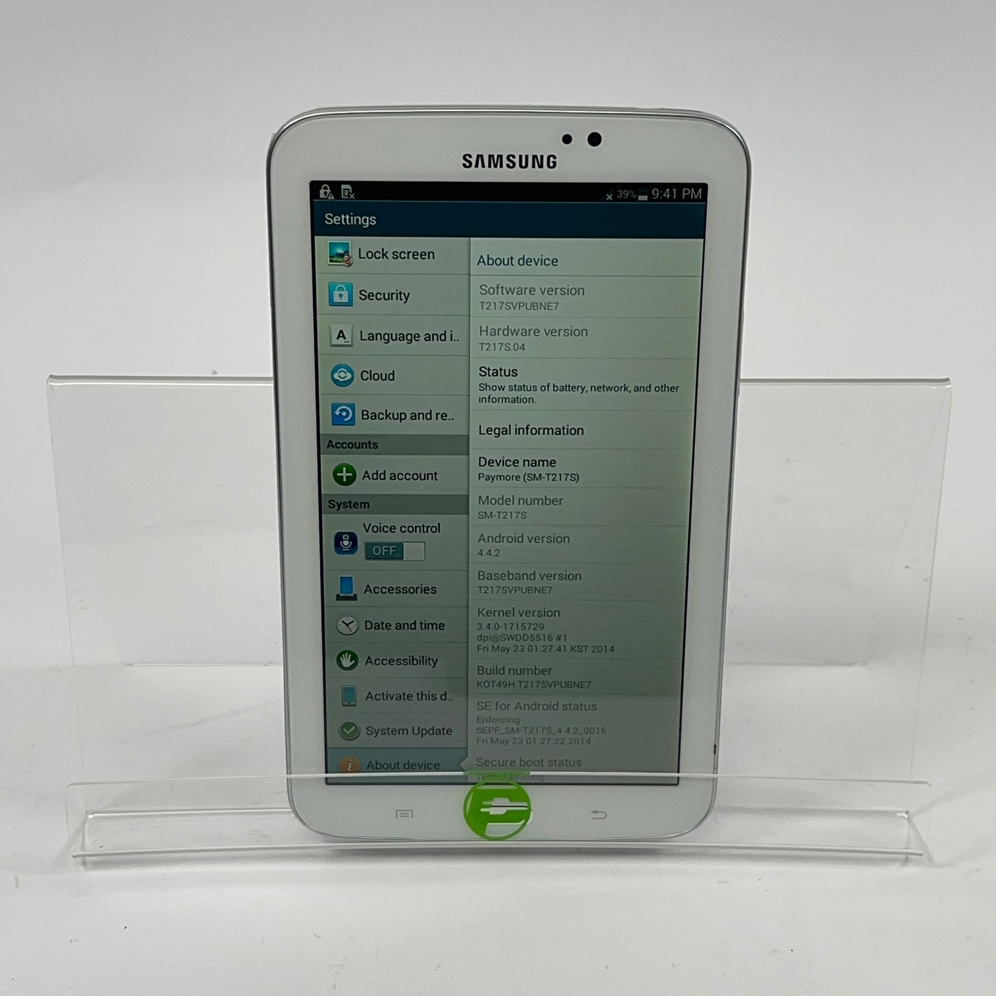 WiFi Only Samsung Galaxy Tab 3 7.0" 16GB White SM-T217S