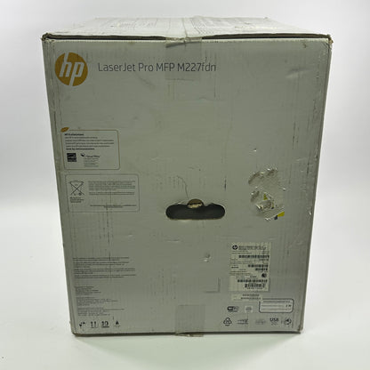 New HP LaserJet Pro All In One Black and White Printer White MFP M227FDN