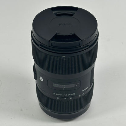 Sigma Art Lens 18-35mm f/1.8 DC HSM For Canon EF Mount Auto Lens