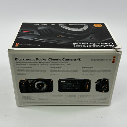 Blackmagic Design Pocket Cinema Camera 4K Micro Four Thirds 4/3 Mount