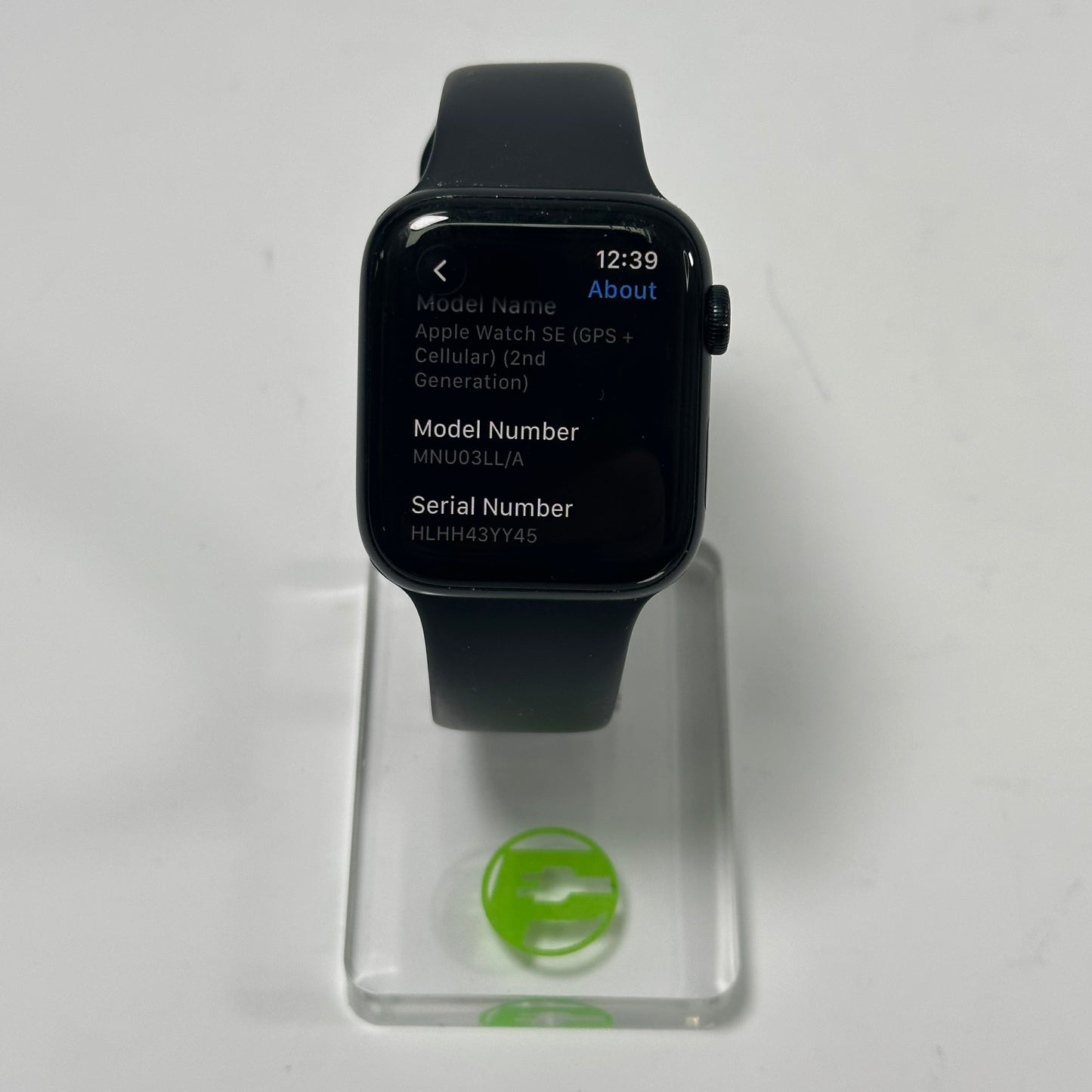 Unlocked Apple Watch SE 2nd Gen 44MM Black Aluminum MNU03LL/A