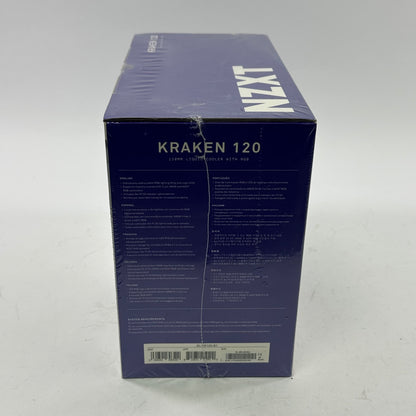 New NZXT Kraken 120 CPU Liquid Cooler (AIO) RL-KR120-B1