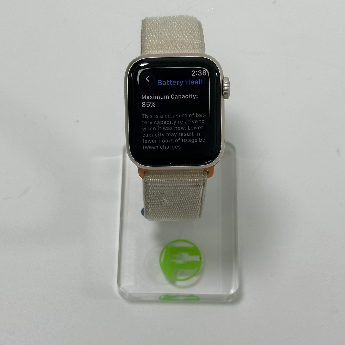 Unlocked Apple Watch SE 2nd Gen 40MM Starlight Aluminum MRG33LL/A