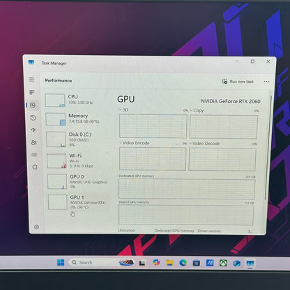 Asus ROG Strix G512L 15.6" i7-10870H 2.2GHz 16GB RAM 512GB SSD GeForce RTX 2060