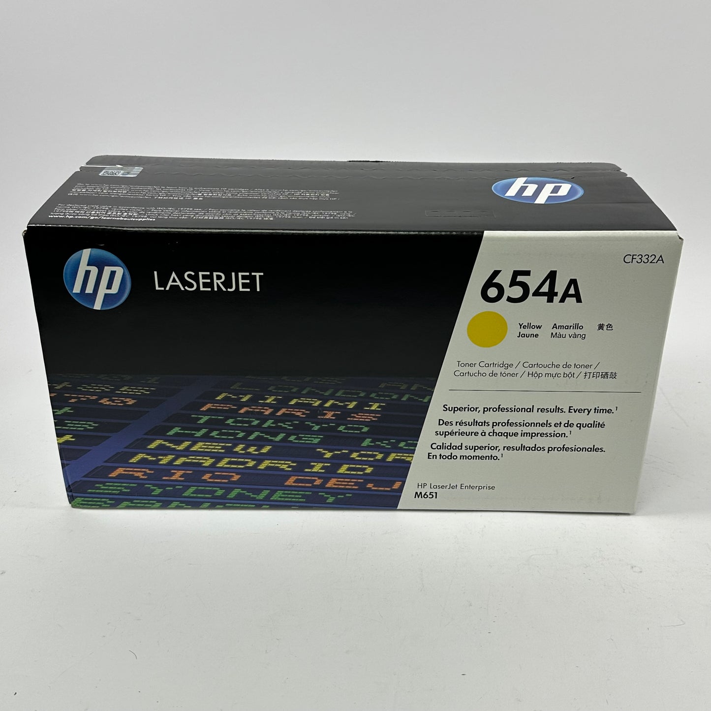 New HP 654A CF332A Yellow Toner Cartridge