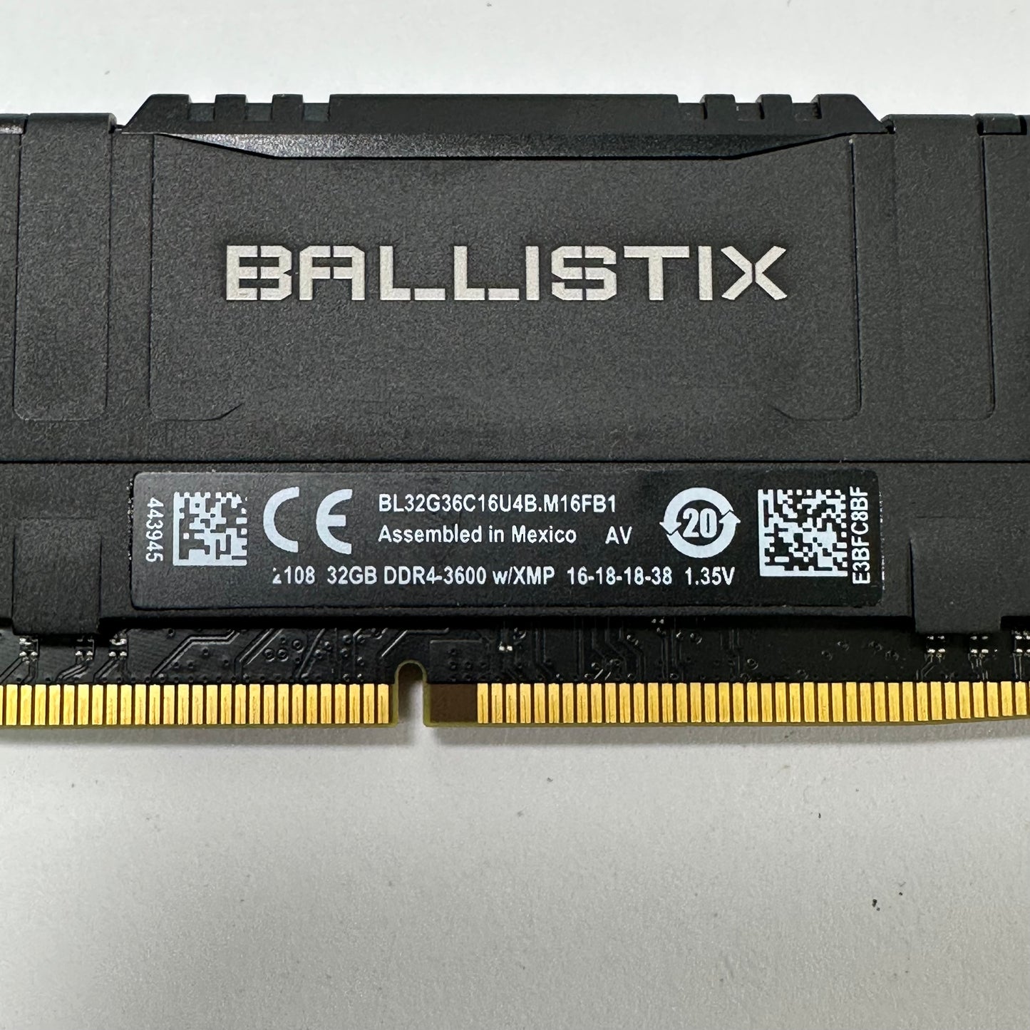Crucial Ballistix 64GB (2x32GB) RAM DDR4 3600MHz BL32G36C16U4B.M16FB1