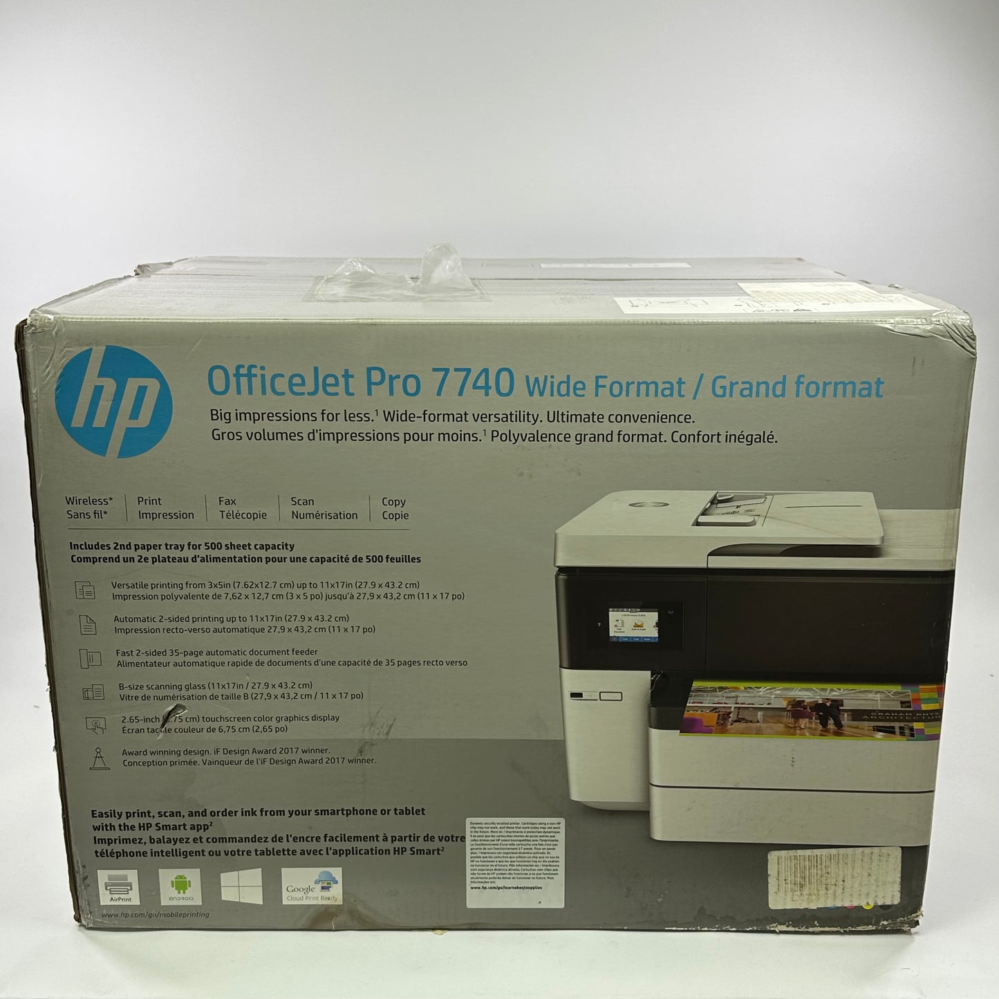 New HP OfficeJet Pro All In One InkJet Printer White 7740