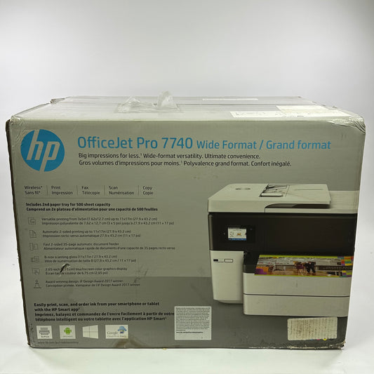 New HP OfficeJet Pro All In One InkJet Printer White 7740