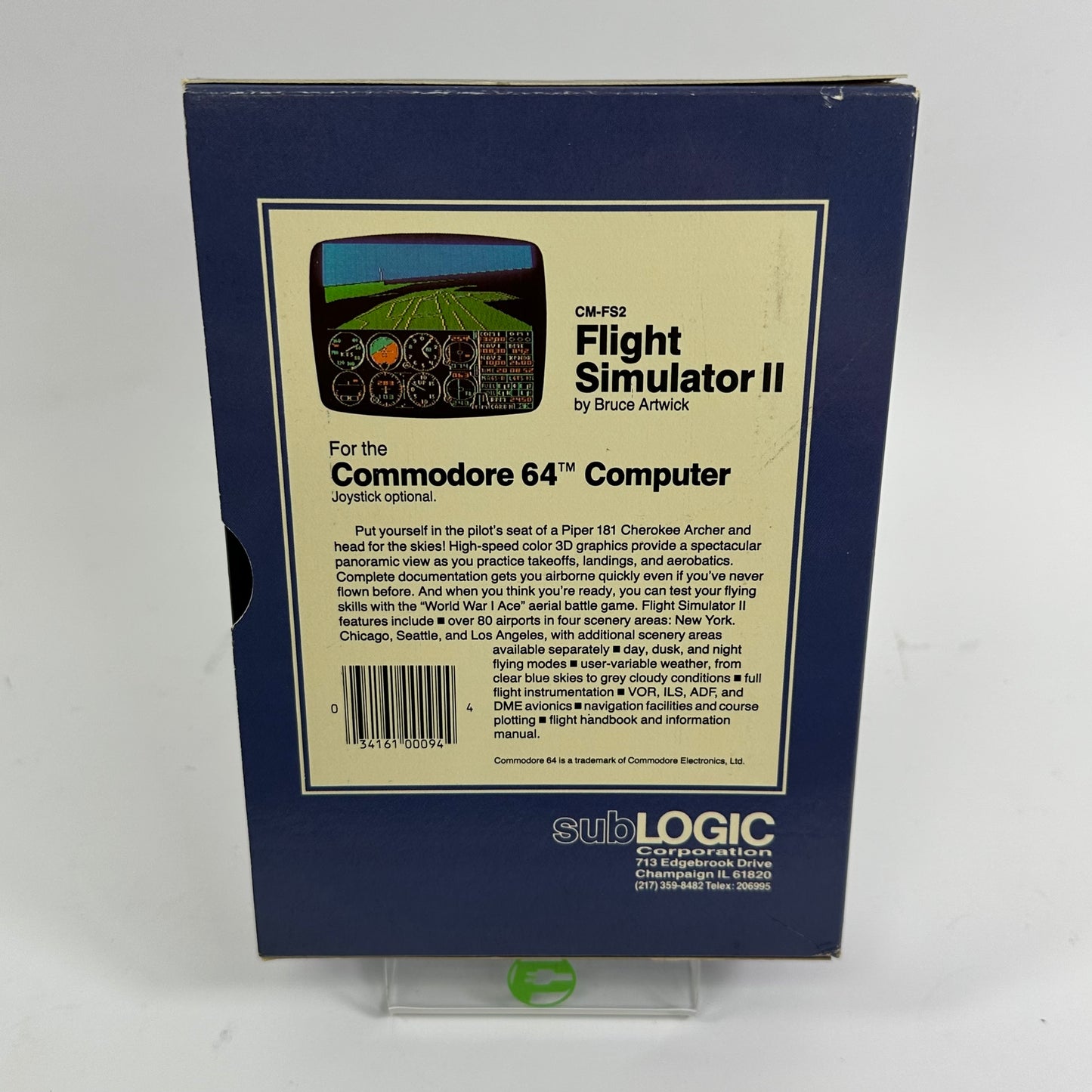 Flight Simulator II (Commodore 64, 1984)