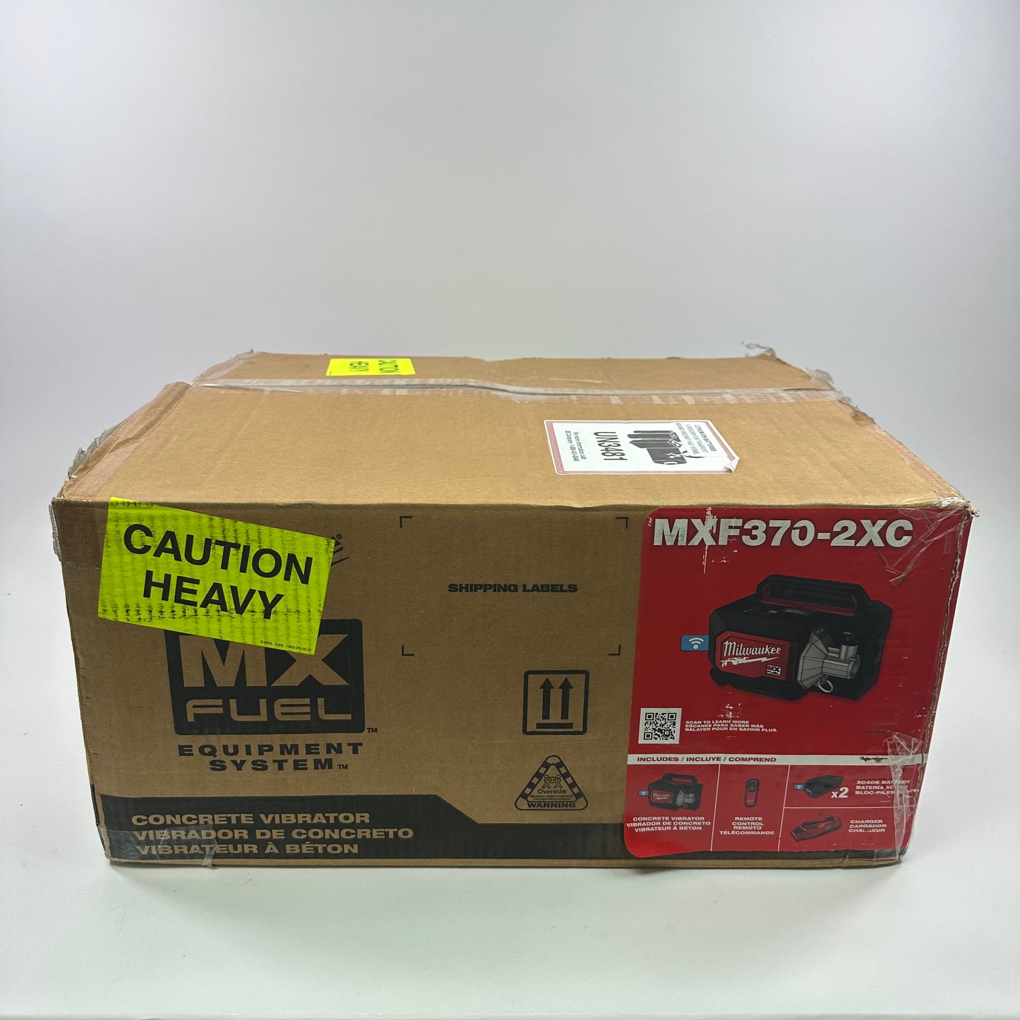 New Milwaukee MXF370-2XC 72V MX Fuel Concrete Vibrator Kit