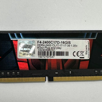 G.Skill Aegis 16GB (2x8GB) RAM DDR4 2400MHz F4-2400C17D-16GIS