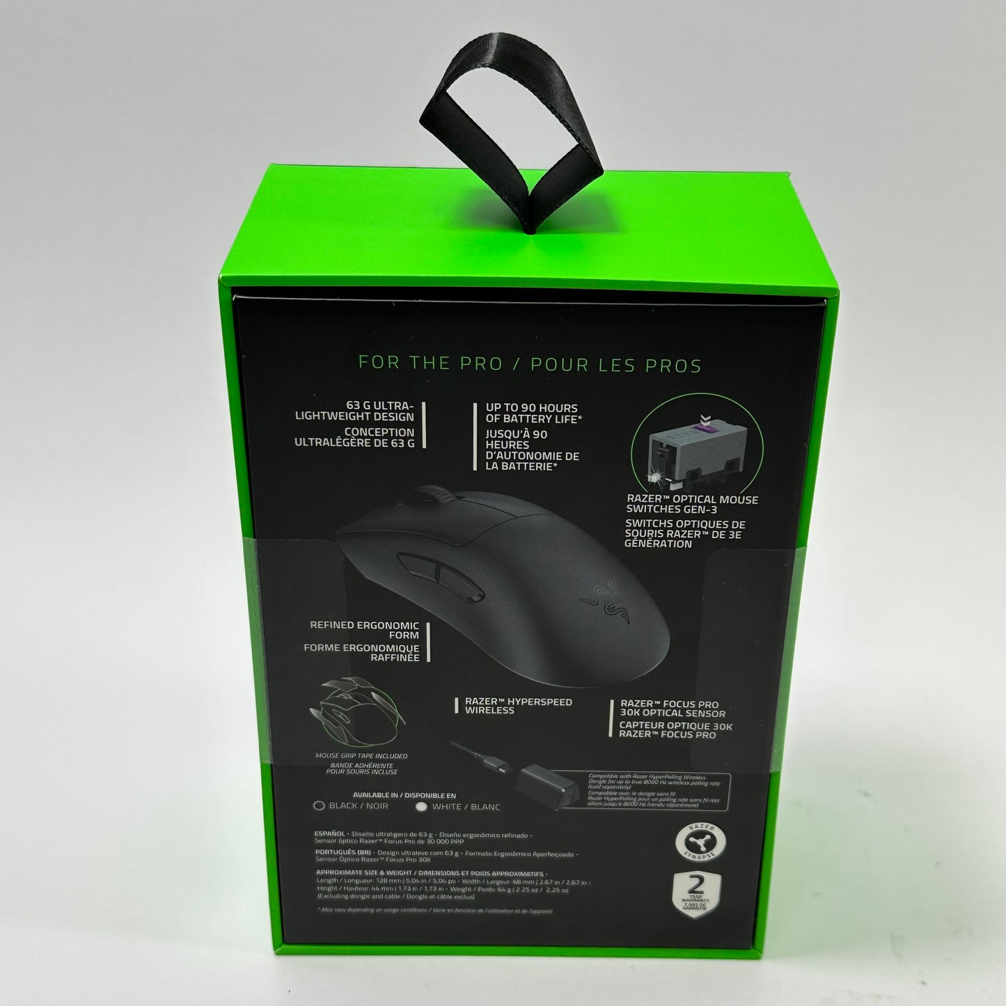 New Razer DeathAdder V3 Pro RZ01-04630100-R3U1 Wireless Mouse Black