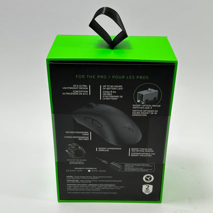 New Razer DeathAdder V3 Pro RZ01-04630100-R3U1 Wireless Mouse Black