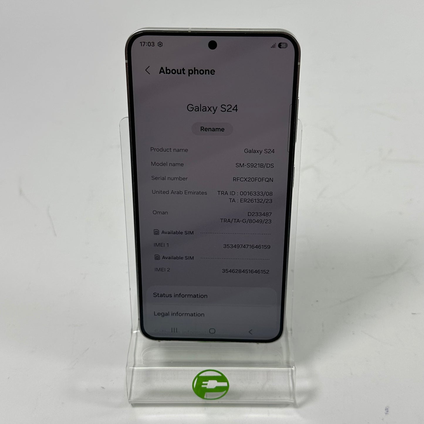 GSM Unlocked Samsung Galaxy S24 8GB RAM 256GB SM-S921B/DS Silver UAE Region