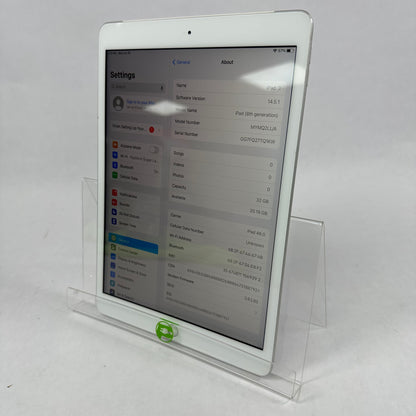 Factory Unlocked (Wi-Fi + Cellular)  Apple iPad 8th Gen 32GB Silver 