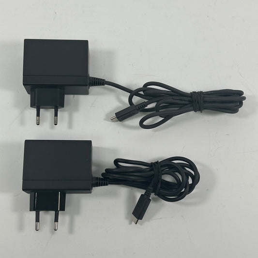 Lot of 2 Nintendo Switch AC Adaptor Chargers HAC-002(EUR)