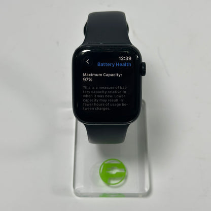 Unlocked Apple Watch SE 2nd Gen 44MM Black Aluminum MNU03LL/A
