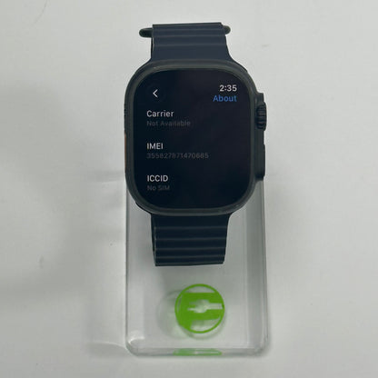 Unlocked Apple Watch Ultra 3 49MM Black Titanium Midnight Ocean Band MF0J4LW/A
