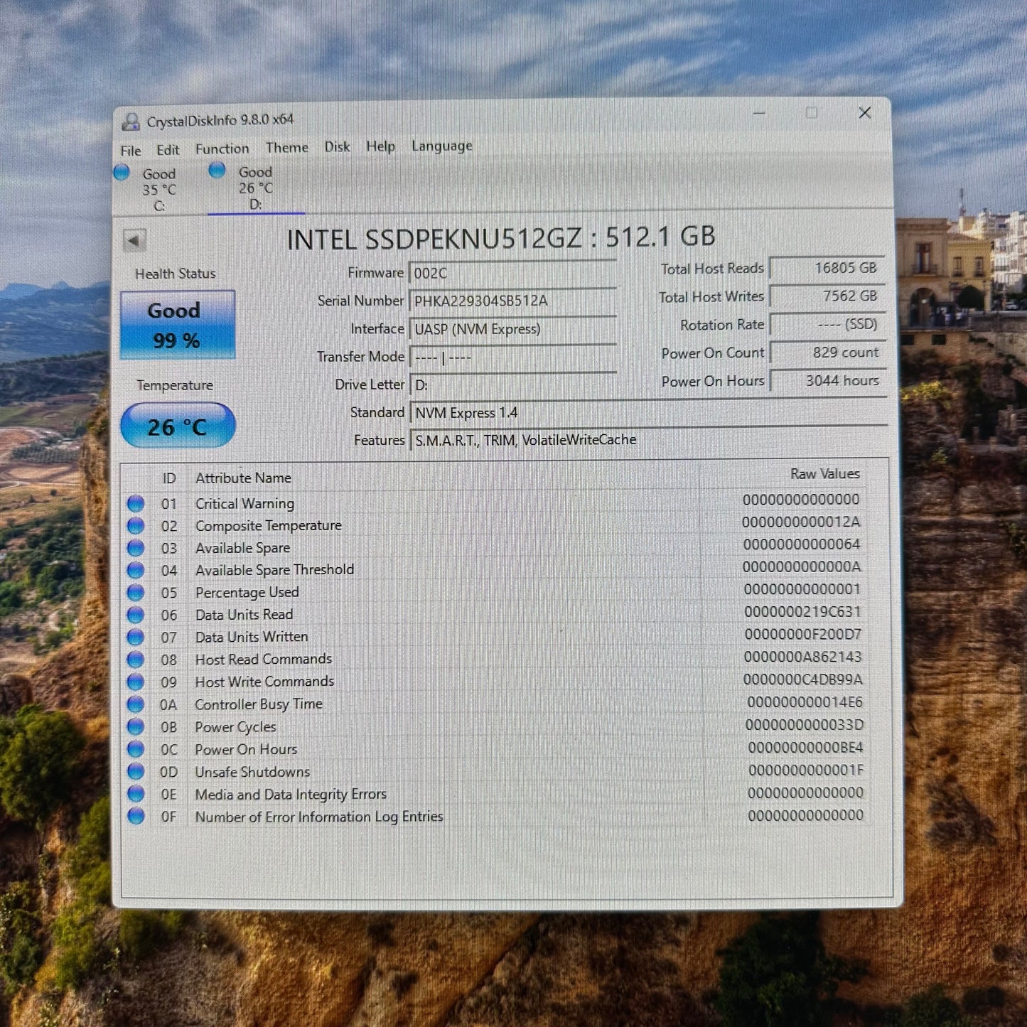 Intel 2280mm 670p Series 512GB M.2 NVMe Gen 3.0 x 4 SSD SSDEKNU512GZ