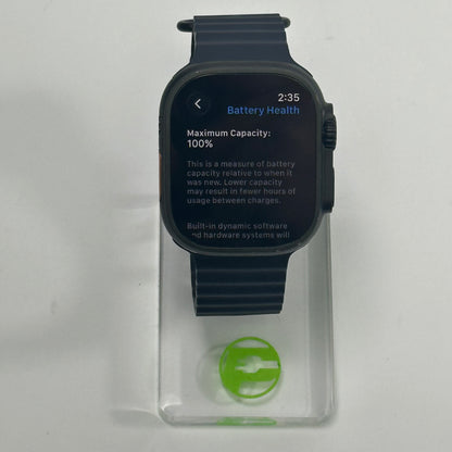 Unlocked Apple Watch Ultra 3 49MM Black Titanium Midnight Ocean Band MF0J4LW/A