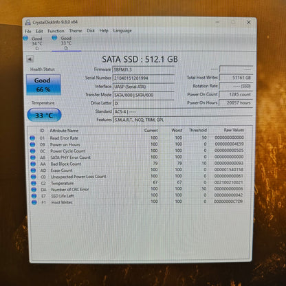 INLAND 2.5" Professional 512GB SATA III 6Gbps SSD 80-P200012972-1