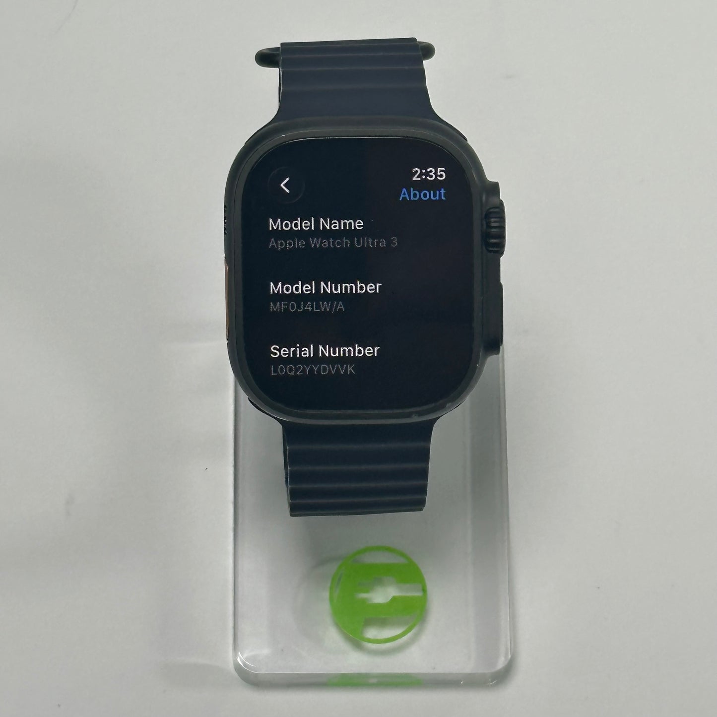 Unlocked Apple Watch Ultra 3 49MM Black Titanium Midnight Ocean Band MF0J4LW/A