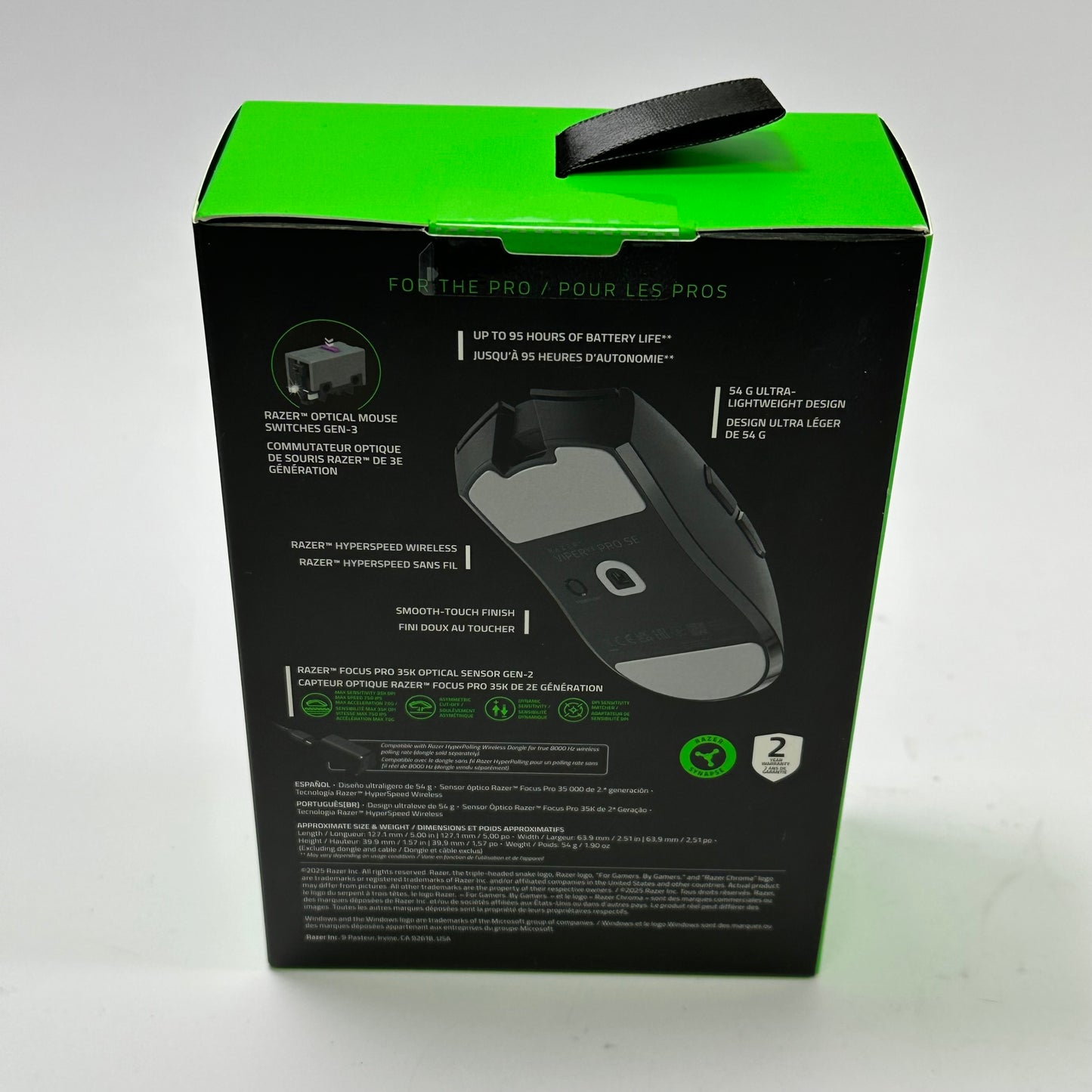 New Razer Viper V3 Pro SE RZ01-04550100-R3U1 Wireless Mouse Black