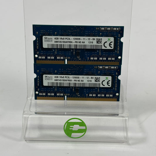 SK Hynix PC3L-12800S 8GB (2x4GB) SODIMM RAM DDR3 1600MHz HMT451S6AFR8A-PB