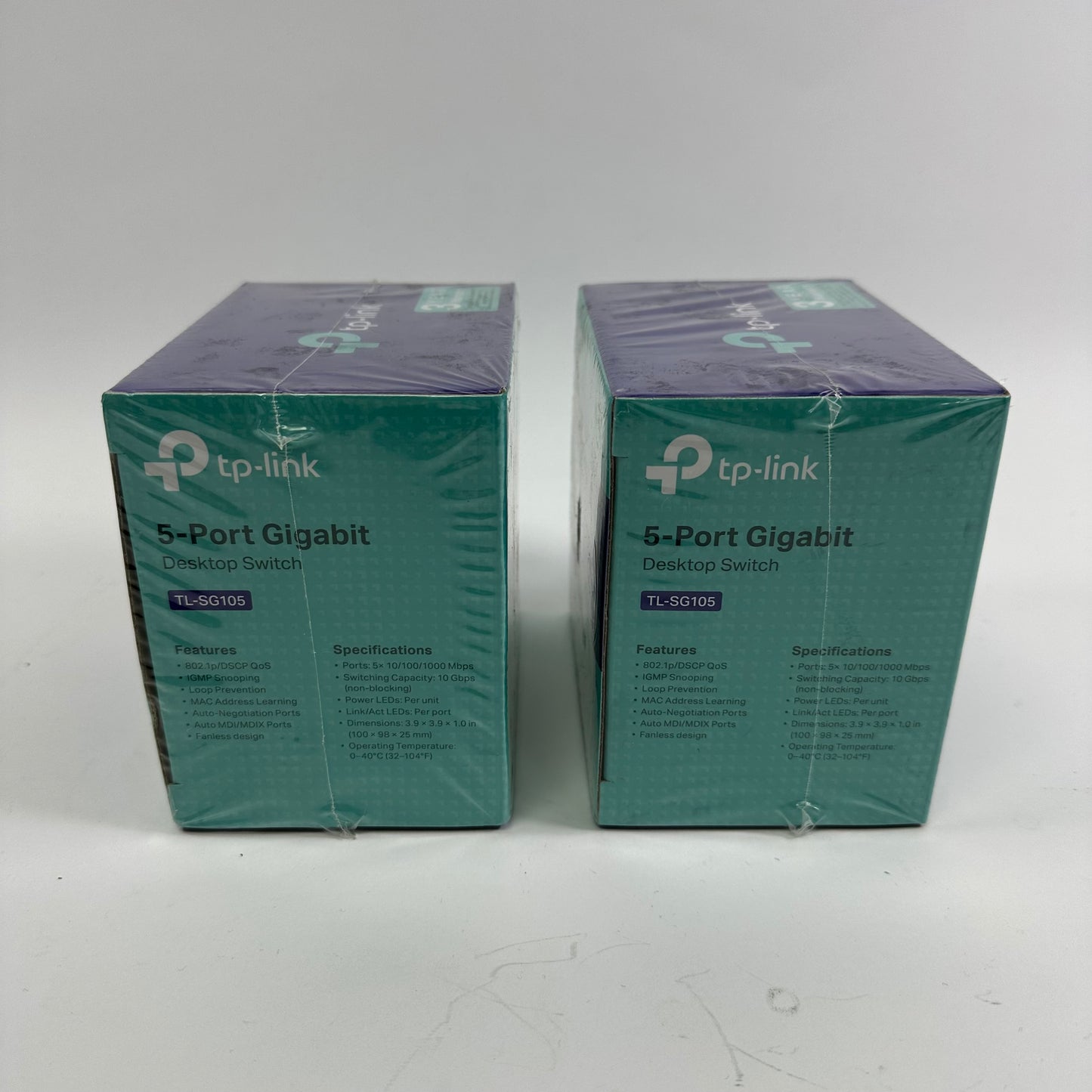 New TP-Link 5-Port Gigabit Desktop Switch TL-SG105 Lot of 2