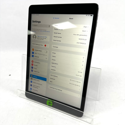 WiFi Only Apple iPad 9th Gen 64GB SPACE GRAY