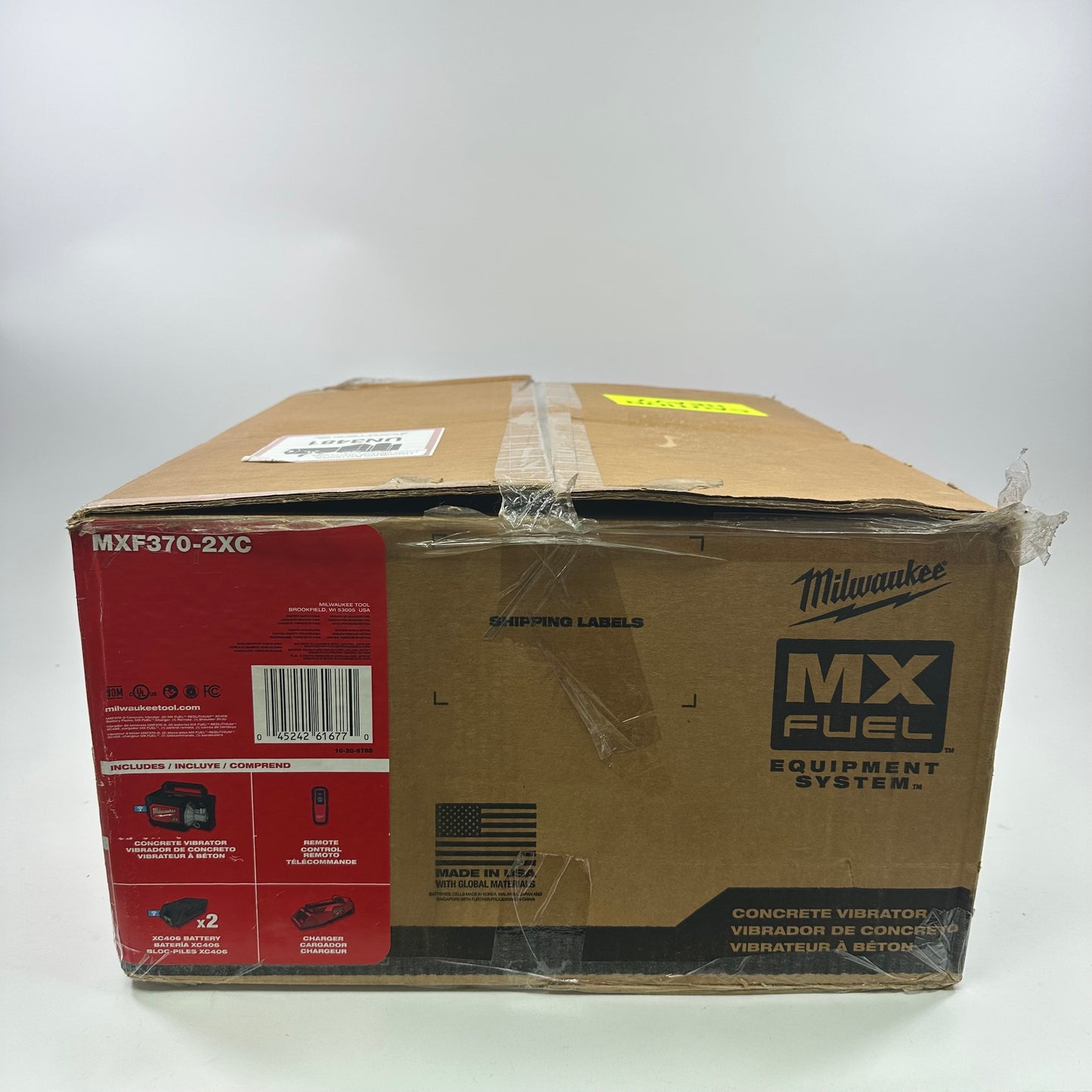 New Milwaukee MXF370-2XC 72V MX Fuel Concrete Vibrator Kit