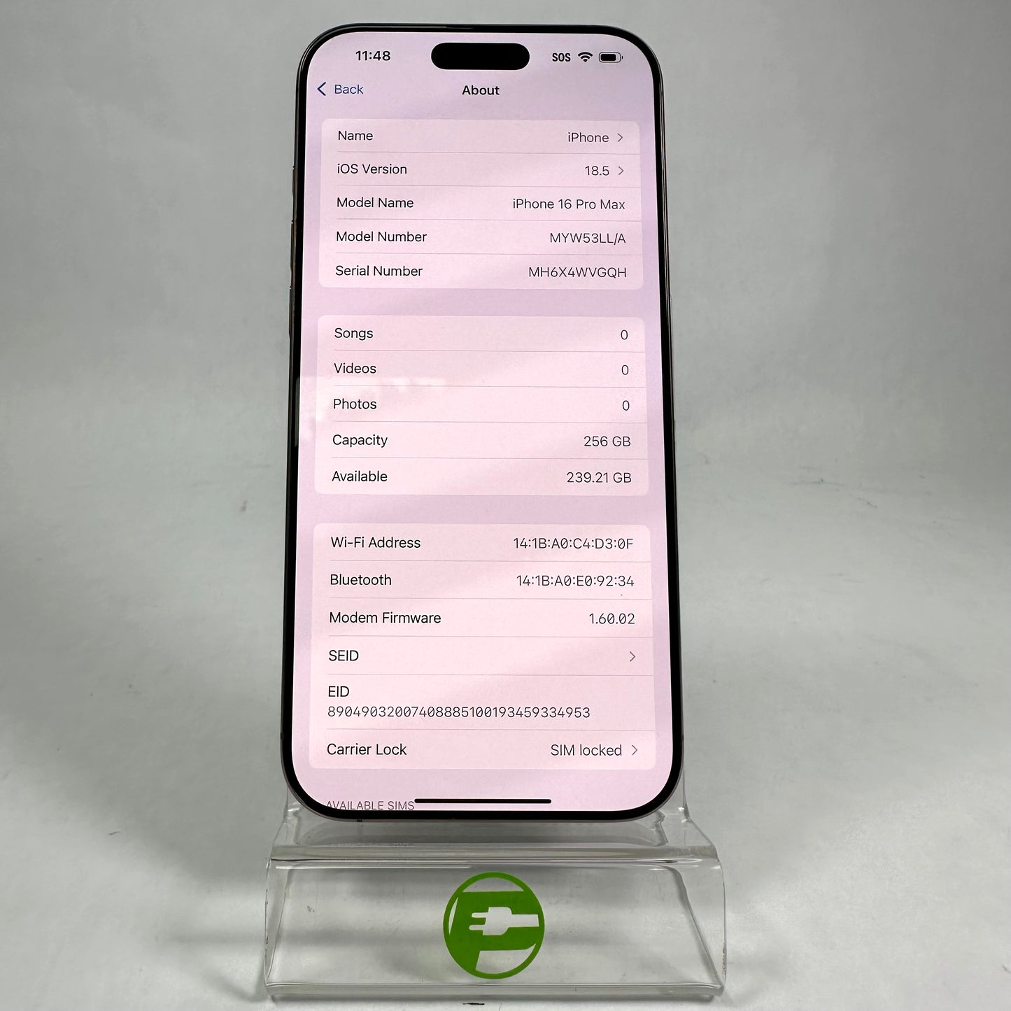 T-Mobile Apple iPhone 16 Pro Max 256GB Desert Titanium MYW53LL/A