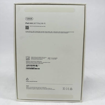 WiFi Only Apple iPad mini (A17 Pro) 128GB 
