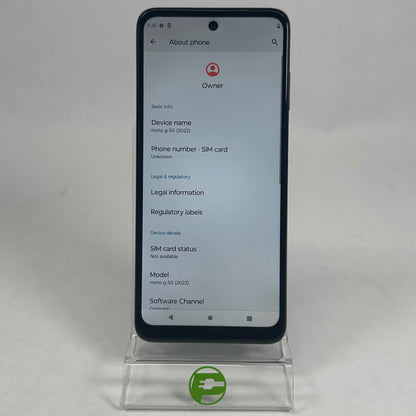 Cricket Motorola Moto G 5G 64GB 13 Blue XT2213-3