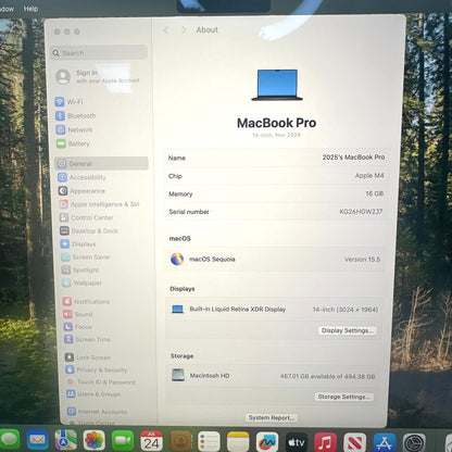 2024 Apple MacBook Pro 14" 500GB 