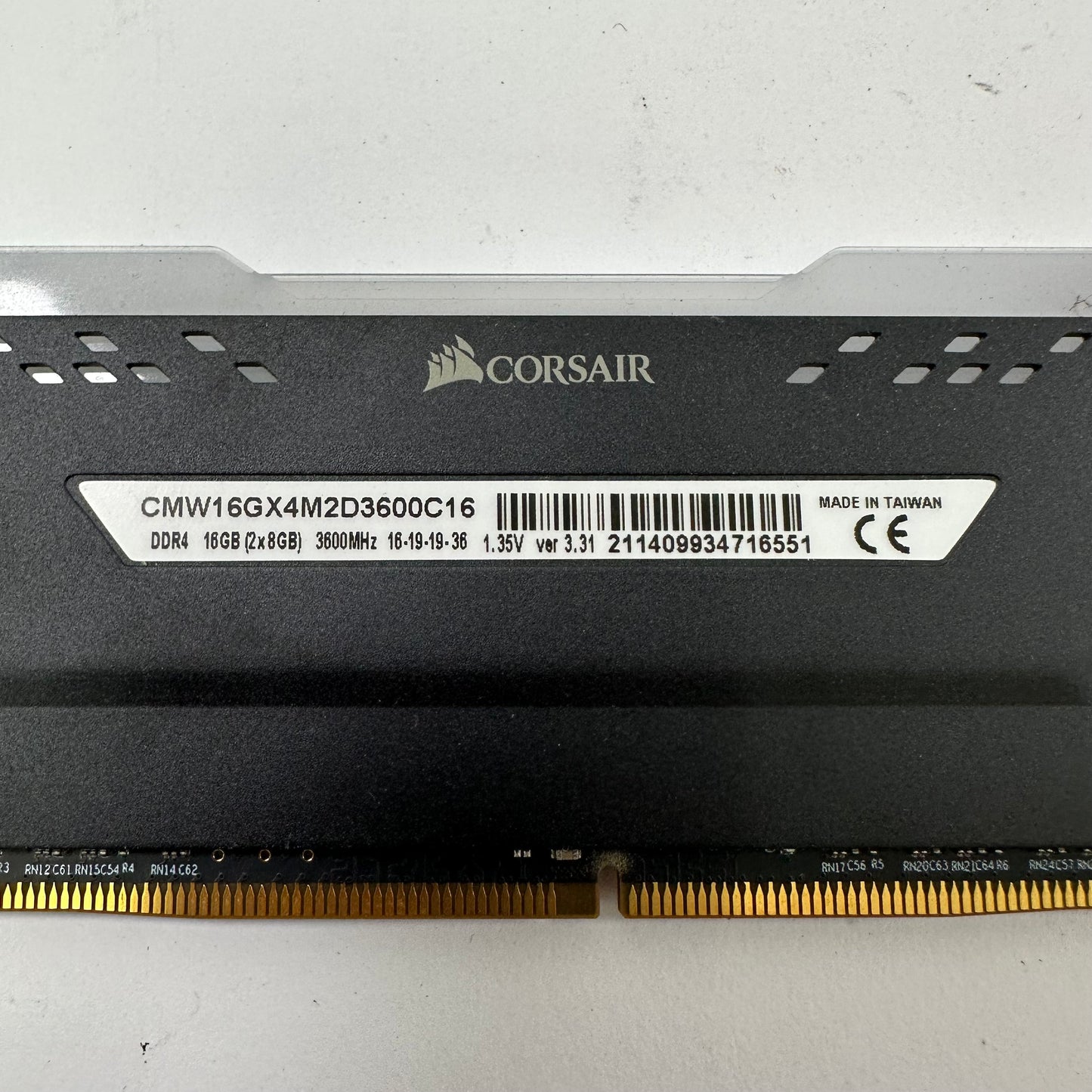 Corsair Vengeance RGB Pro 16GB (2x8GB) RAM DDR4 3600MHz CMW16GX4M2D3600C16
