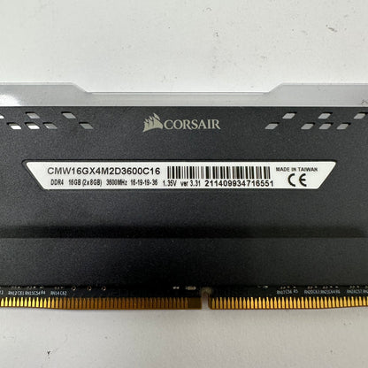 Corsair Vengeance RGB Pro 16GB (2x8GB) RAM DDR4 3600MHz CMW16GX4M2D3600C16