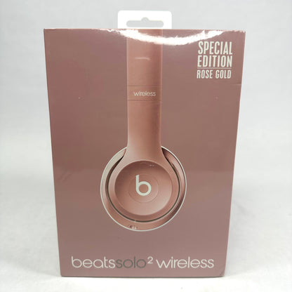 New Beats Solo2 Wireless Over-Ear Bluetooth Headphones Rose Gold
