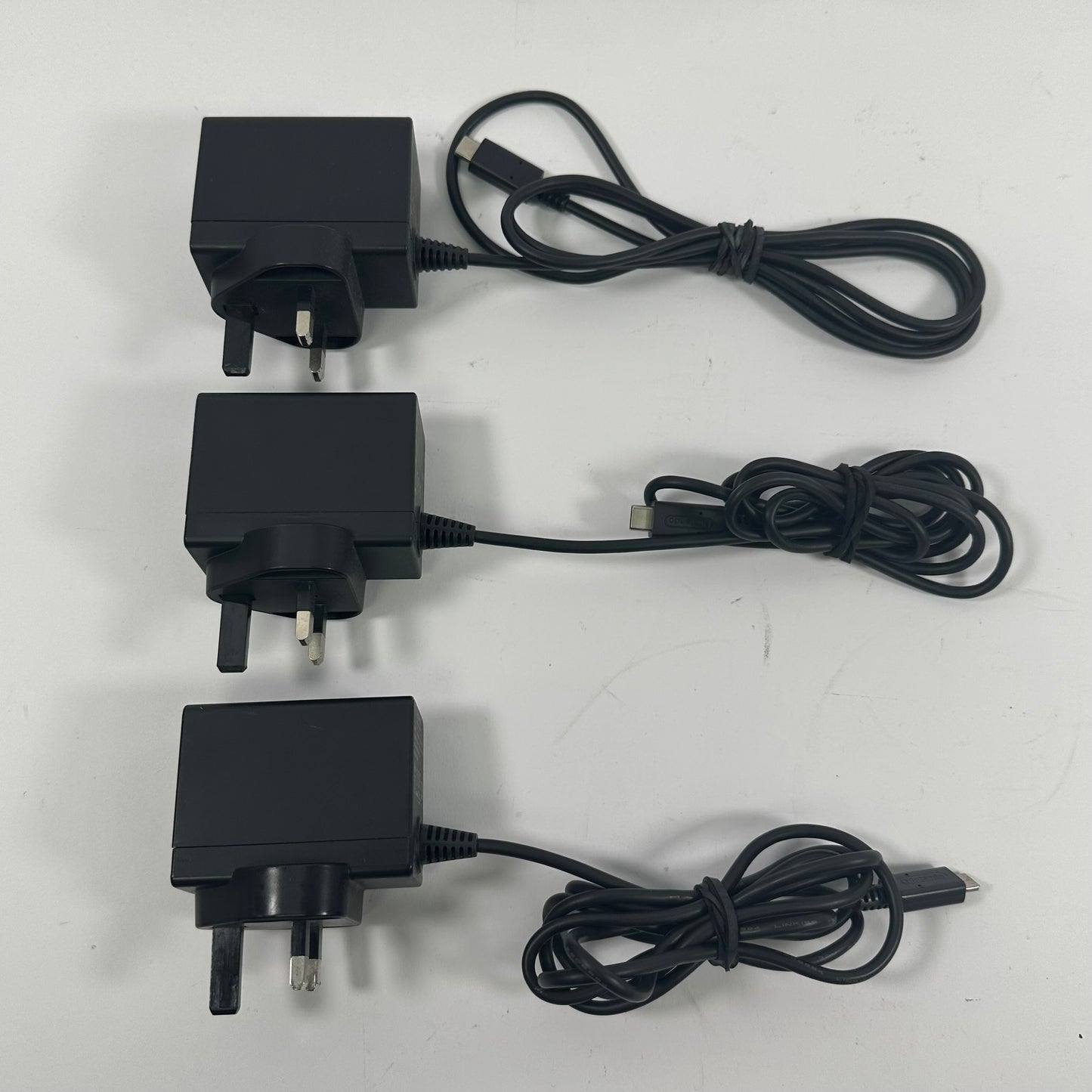 Lot of 3 Nintendo Switch AC Adaptor Chargers HAC-002(UKV)