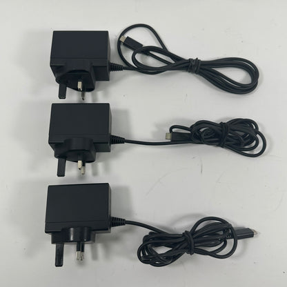 Lot of 3 Nintendo Switch AC Adaptor Chargers HAC-002(UKV)