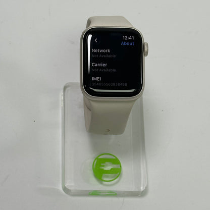 Unlocked Apple Watch SE 2nd Gen 40MM Starlight Aluminum MRFW3LL/A