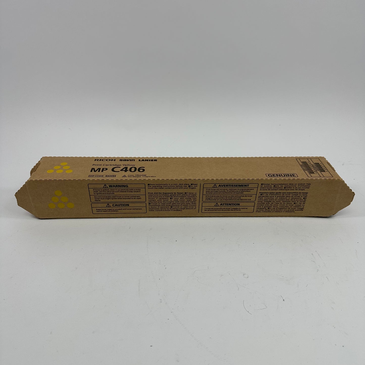 New Ricoh MP C406 842094 Yellow Print Cartridge