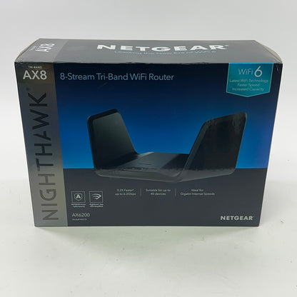 NETGEAR Nighthawk Tri Band WiFi 6 AX6200 8-Stream Wifi Router