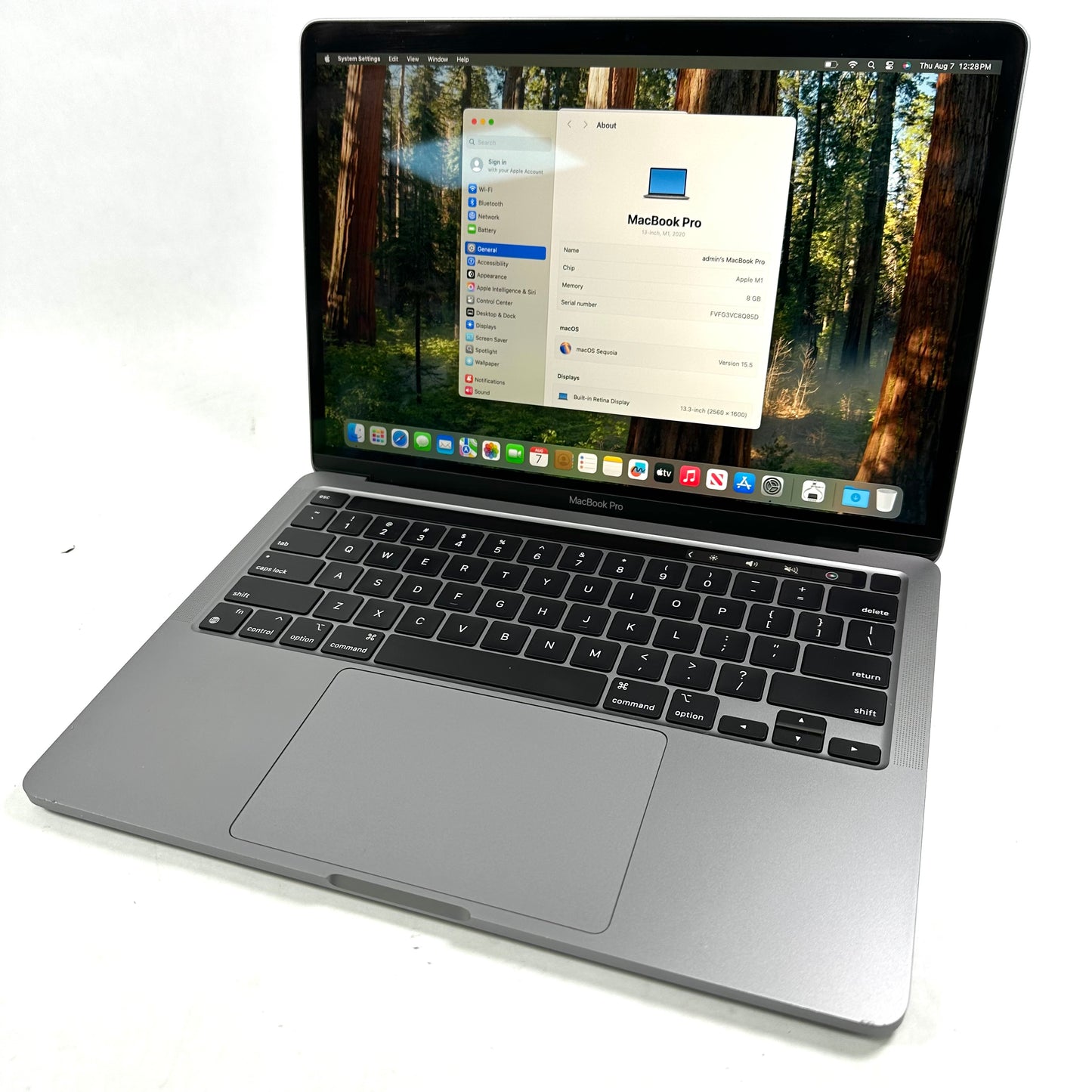 2020 Apple A2338 13.3" M1 256GB 