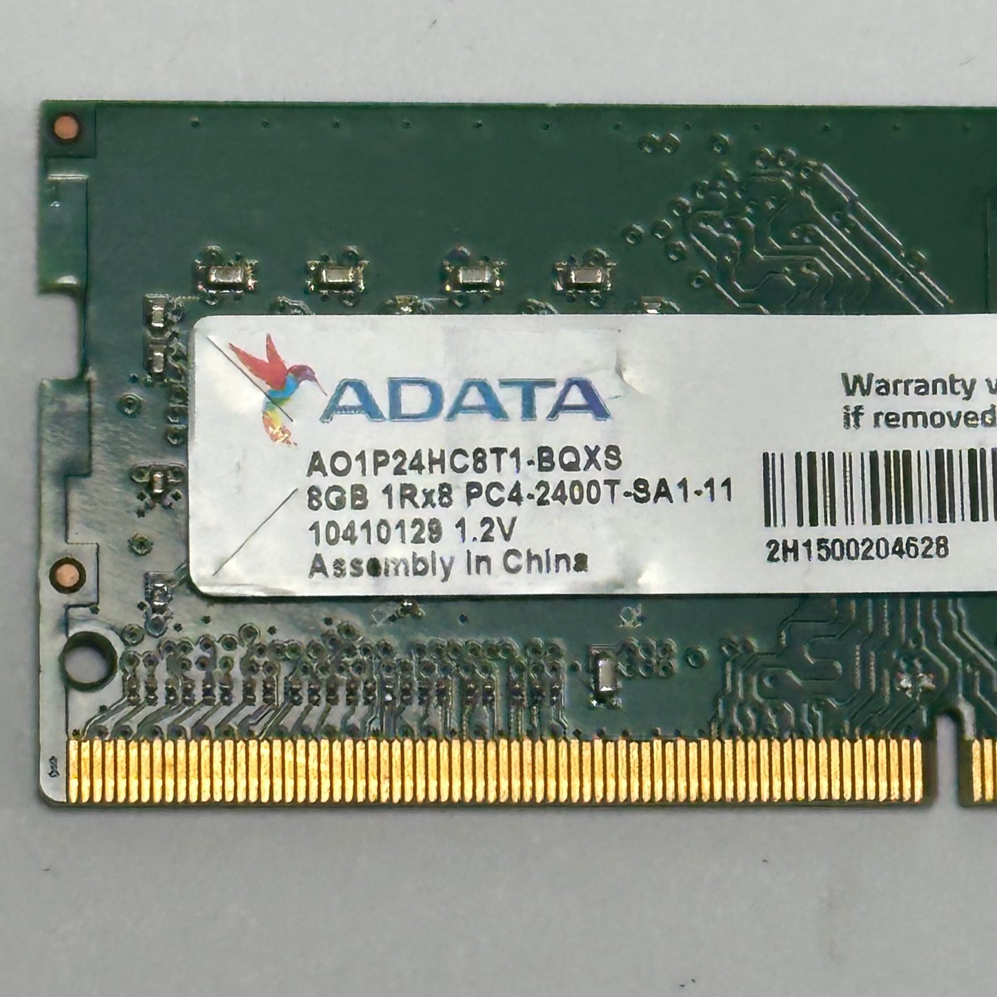 ADATA PC4-2400T 8GB (1x8GB) SODIMM RAM DDR4 2400MHz A01P24HC8T1-BQXS