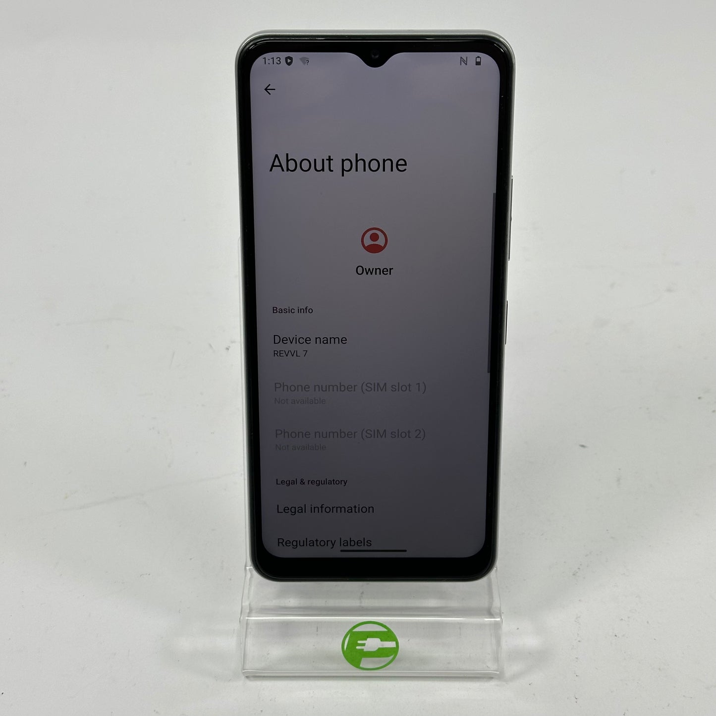 T-Mobile Wingtech REVVL 7 128GB 16 Silver TMRV075G