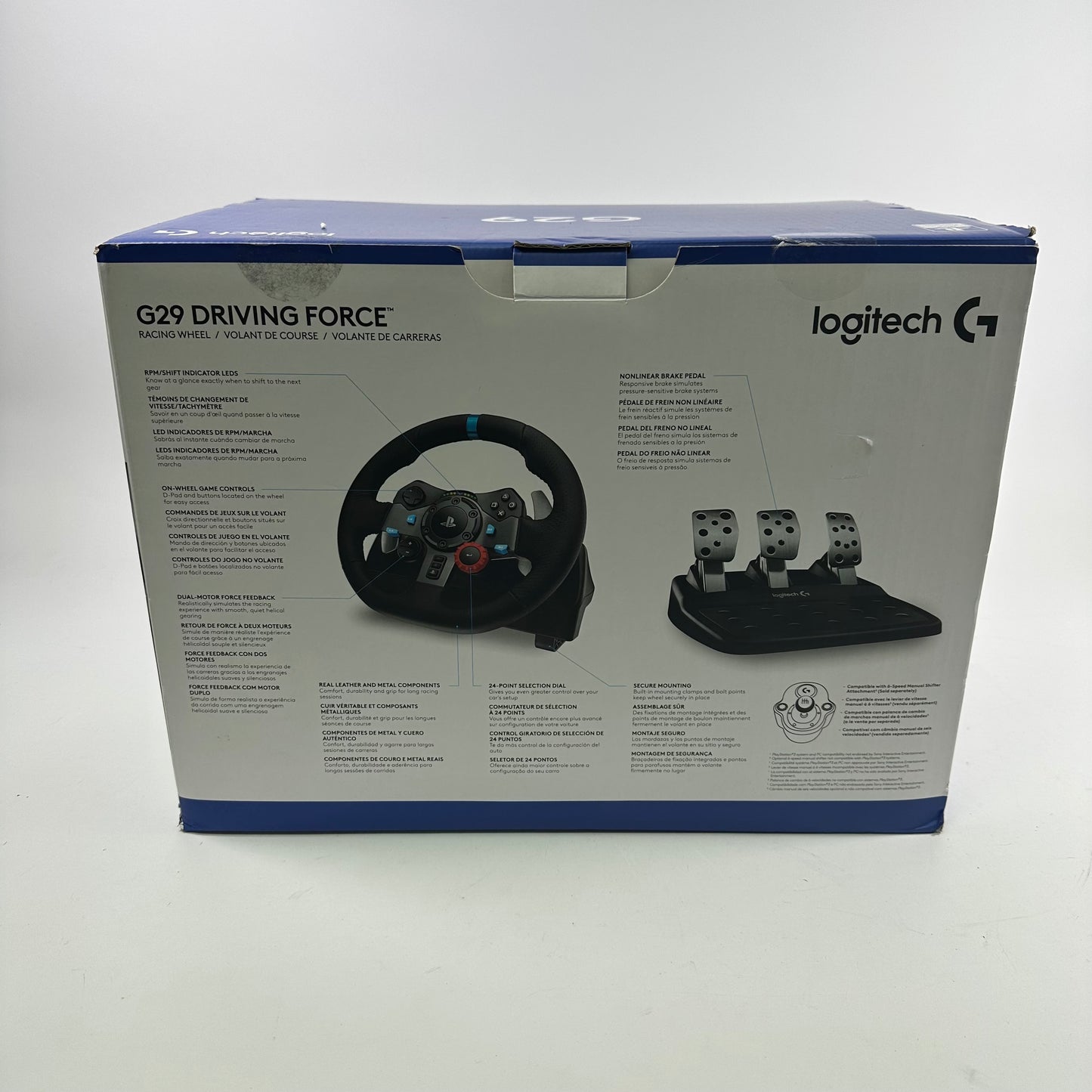 Sony PlayStation 5 PS5 G29 Driving Force Racing Wheel Black 941-000110