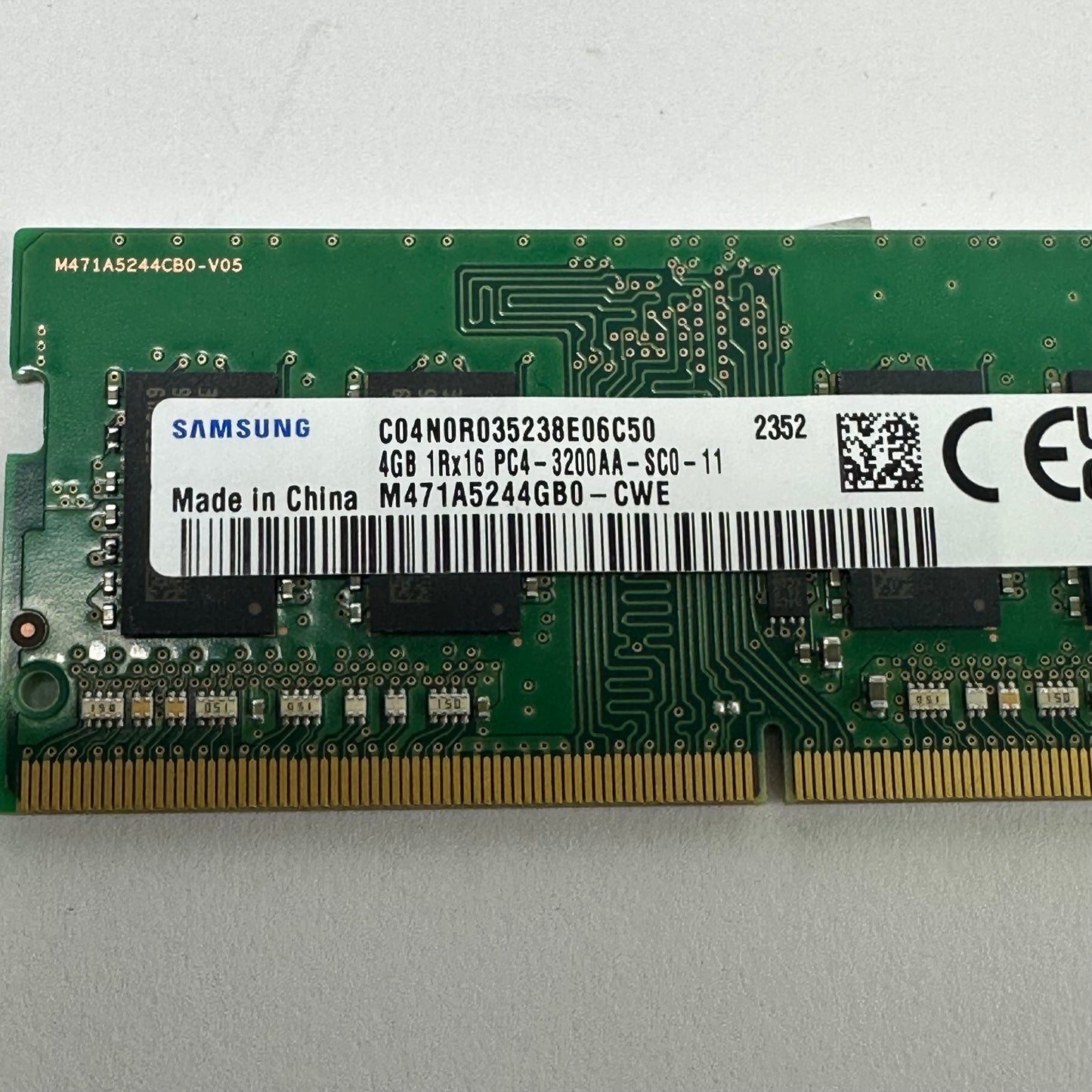 Lot of 4 Samsung PC4 DDR4 16GB (4x4GB) SODIMM RAM